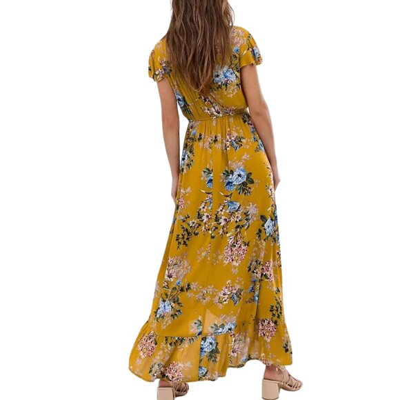 Band of Gypsies Boho Floral Print Jumpsuit - Picture 2 of 10